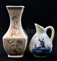 5 db kerámia és porcelán kiöntő, váza, jó állapotban, m:7-16 cm