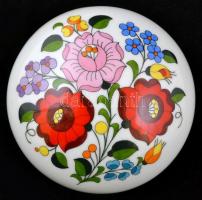 Kalocsai porcelán tárgyak (4db) , kézzel festett, jelzett, hibátlan,  m:6 cm 14×11 cm,
