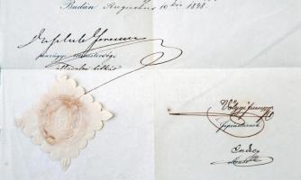 Buda 1848. augusztus 10. "Kamat nélküli kincstári utalvány" a "Torda megye házi társa...