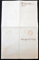 Buda 1848. augusztus 10. "Kamat nélküli kincstári utalvány" a "Torda megye házi társa...