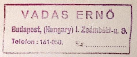 cca 1940 Vadas Ernő (1899-1962): Leányok tánca, pecséttel jelzett vintage fotóművészeti alkotás, 39x...