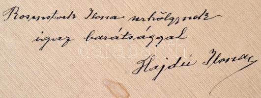 cca 1910 Hajdu Ilona  operaénekes, színész dedikált fotója Goszleth műterméből, 18x10,5 cm, karton 3...