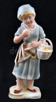 Arpo 2 db figura, kézzel festett bisquit porcelán, jelzett, hibátlan,m:25 és 28 cm