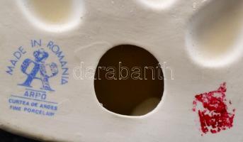 Arpo 2 db figura, kézzel festett bisquit porcelán, jelzett, hibátlan,m:25 és 28 cm