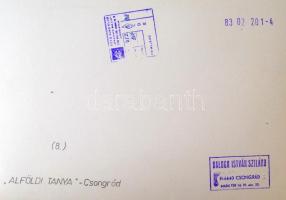 1983 Balogh István Szilárd: Alföldi tanya (Csongrád határában), pecséttel jelzett vintage fotóművész...