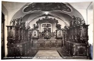 cca 1930 Székesfehérvár, Cisztercita templom sekrestyéje, feliratozott vintage fotó, 25x40 cm