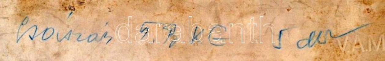 cca 1930 Székesfehérvár, Cisztercita templom sekrestyéje, feliratozott vintage fotó, 25x40 cm