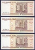 Fehéroroszország 1995. 50.000R + 1996. 100.000R (2x) + 1998. 500.000R + 1999. 1000.000R + 2000. 1R,5...