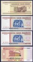 Fehéroroszország 1995. 50.000R + 1996. 100.000R (2x) + 1998. 500.000R + 1999. 1000.000R + 2000. 1R,5...