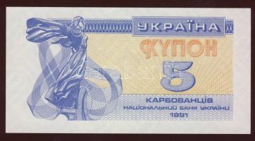 Ukrajna 1991. 1,3,5,10,50,100K + 1994-95. 5000K (2x),10.000K,20.000K (2klf) T:I + 1995. 1000.000K T:...