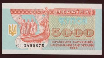 Ukrajna 1991. 1,3,5,10,50,100K + 1994-95. 5000K (2x),10.000K,20.000K (2klf) T:I + 1995. 1000.000K T:...