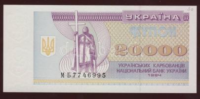 Ukrajna 1991. 1,3,5,10,50,100K + 1994-95. 5000K (2x),10.000K,20.000K (2klf) T:I + 1995. 1000.000K T:...