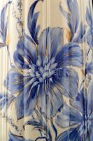 Ceroc virág mintás váza, kézzel festett, jelzett, hibátlan, m:37 cm