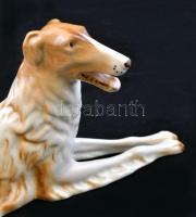 Royal Dux agár, kézzel festett, jelzett, hibátlan, m:14 cm, h:30 cm