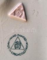 Royal Dux agár, kézzel festett, jelzett, hibátlan, m:14 cm, h:30 cm