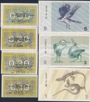 Litvánia 1991. 0.10T,0.20T (2x),0.50T,1T,3T,5T,10T,25T,50T,100T T:I