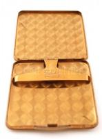 Schall réz cigaretta tárca, 8×8 cm