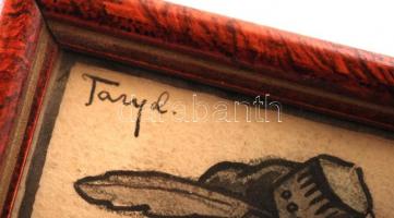 Tary Lajos (1884-1972): Talpra magyar! Irredenta propaganda plakát terve, Vegyes technika, papír. Je...