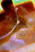 Zsolnay eozin mázas szenteltvíztartó, jelzett, hibátlan, 17×7 cm