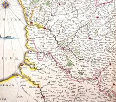 1634 Comitatus Artesia vulgo Artois. Willelm Blaeu (1571-1638) térképe Németalföldről, a népszerű Th...