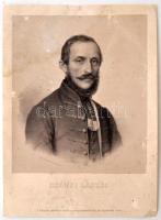Csány László (1790-1849) politikus, miniszter, 1848-49-es vértanú kőnyomatos portréja. Készítette Barabás Miklós. Kissé foltos. 25x33 cm