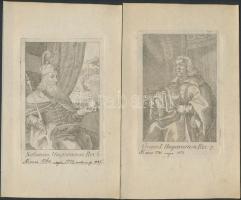 Nádasdy Ferenc Mausoleumának király és fejedelemábrázolásai alapján készült XVIII. sz. végi metszet ...