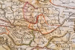 cca 1700 Johann Hofmann: Magyarország és a környező államok. Színezett rézmetszet. Megjelent: Atlas ...