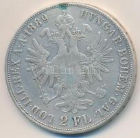 Ausztria 1889. 2Fl Ag "Ferenc József" T:2- ph. 
Austria 1889. 2 Florin Ag "Franz Jos...