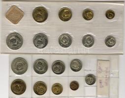 Szovjetunió 1965+1990. Teljes évfolyam forgalmi pénzek, 19 db