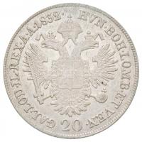 Ausztria 1832A 20kr Ag "I. Ferenc" Bécs (6,65g) T:2 juszt. / 
Austria 1832A 20 Kreuzer Ag...