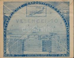 cca 1920-30 Magyar-Velence és Gárdonyfüred parcellázásának városi irodája boríték, 12x16cm