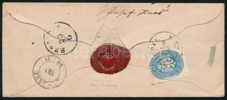 ~1865 10kr + 15kr ajánlott levélen Szászországba  "M.THERESIOPEL" + "RECOM" - &q...