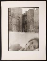 cca 1980 Budapest, Móricz István: Álomszép valóság, feliratozott vintage fotóművészeti alkotás, 39x30 cm