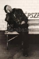 cca 1985 Budapest, Szabó László: Béke, feliratozott vintage fotóművészeti alkotás, kiállítási emlékp...