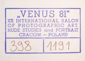 cca 1980 Tatár Tibor: A szabadban, feliratozott vintage fotóművészeti alkotás, 29x39 cm