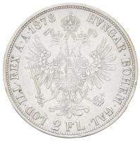 Ausztria 1878. 2Fl Ag "Ferenc József" (24,54g) T:2- ph. / 
Austria 1878. 2 Florin Ag &quo...