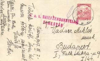 1917 Orsova, fürdőzők a Dunában / bathing people in the Danube, photo (EK)