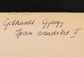 cca 1968 Gebhardt György (1910-1993): Ipari csendélet, feliratozott vintage fotóművészeti alkotás, k...