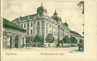 Nagyvárad Finance-palace and shop
