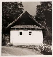 cca 1979 Gyöngyös, Adamik Miklós: Két ház, két világ, 2 db pecséttel jelzett vintage fotóművészeti a...