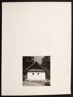 cca 1979 Gyöngyös, Adamik Miklós: Két ház, két világ, 2 db pecséttel jelzett vintage fotóművészeti a...