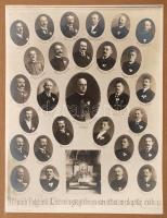 1921 Nagyvárad, a váradi polgárok Máriakongregátioja az alapítás évében, tabló 28 nevesített portrév...