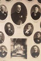 1921 Nagyvárad, a váradi polgárok Máriakongregátioja az alapítás évében, tabló 28 nevesített portrév...