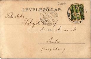 1904 Nagyvárad, Oradea; Pénzügyi palota, , kiadja Sonnenfeld Adolf / palace, photo (kis felületi sér...