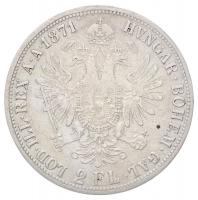 Ausztria 1871A 2Fl Ag "Ferenc József" Bécs (24,45g) T:2- k. / 
Austria 1871A 2 Florin Ag ...