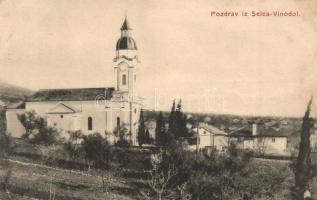 Szelce, Selce-Vinodol; látkép, templom / general view, church (EK)