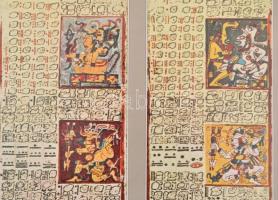 2 db. régészeti leleteket ábrázoló (dél-amerikai indián írások, Mohendzsodáró (India)) modern nyomta...