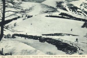 Rieti, Terminillo, Montagna di Roma, Piazzale Campo Forogna, Terminilletto / automobiles (cut)