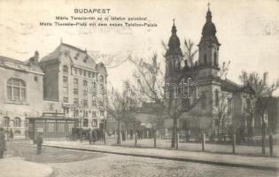 Budapest VIII. Mária Terézia tér, Új telefon palota (ázott / wet damage)