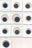 Ausztria 1851A 1/2kr Cu + 1851A 1kr Cu + 1858-1885. 1kr Cu, 7x klf évszám, mind "A" verdej...